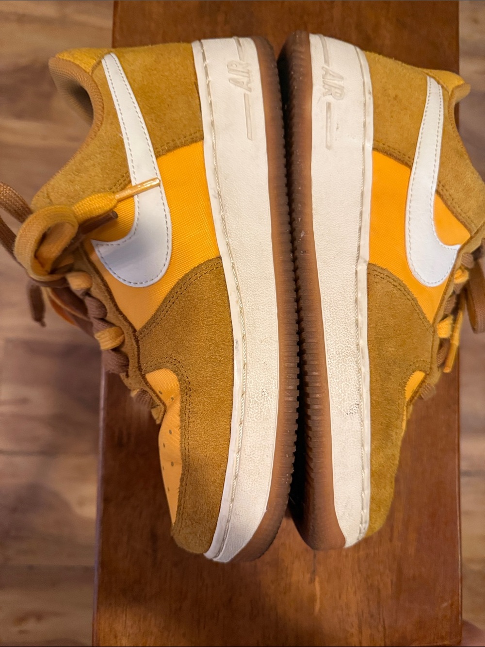 Nike Women’s Low Top Sneakers in Mustard Yellow and Tan